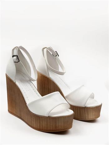 White Line Kadın Sandalet Beyaz 710 