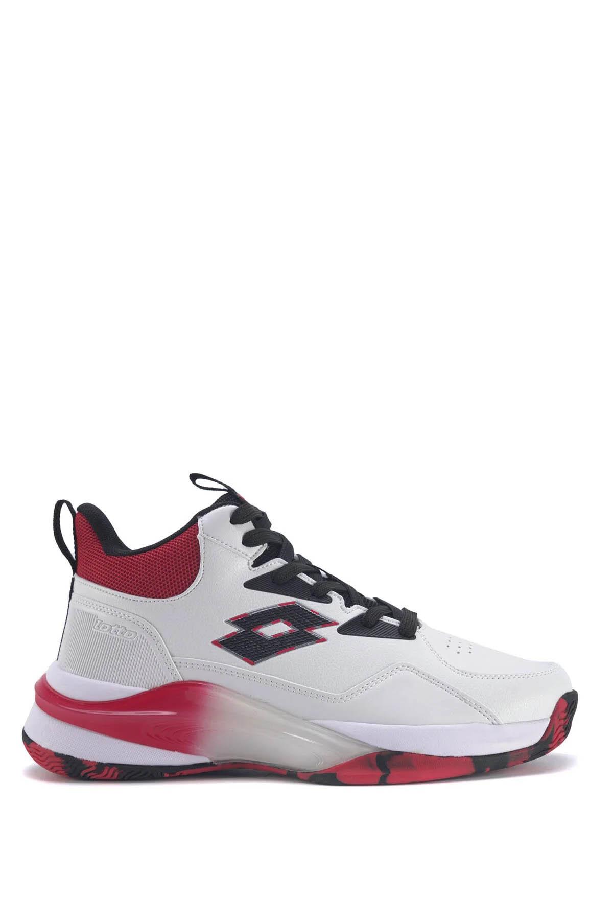 Lotto Erkek Basketbol Ayakkabısı Beyaz-Kırmızı 101267912 Hıgher 3Fx