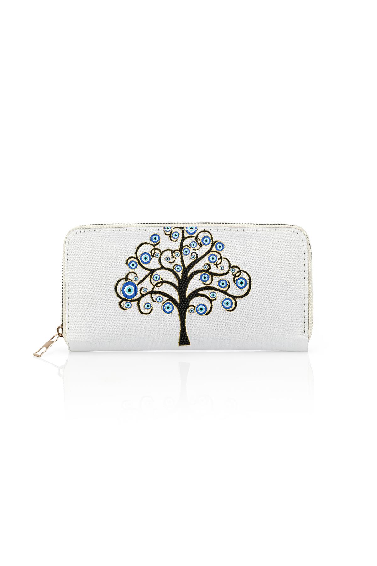 Dokuma Nazar Desenli Otantik Cüzdan Mottif İstanbul 1503