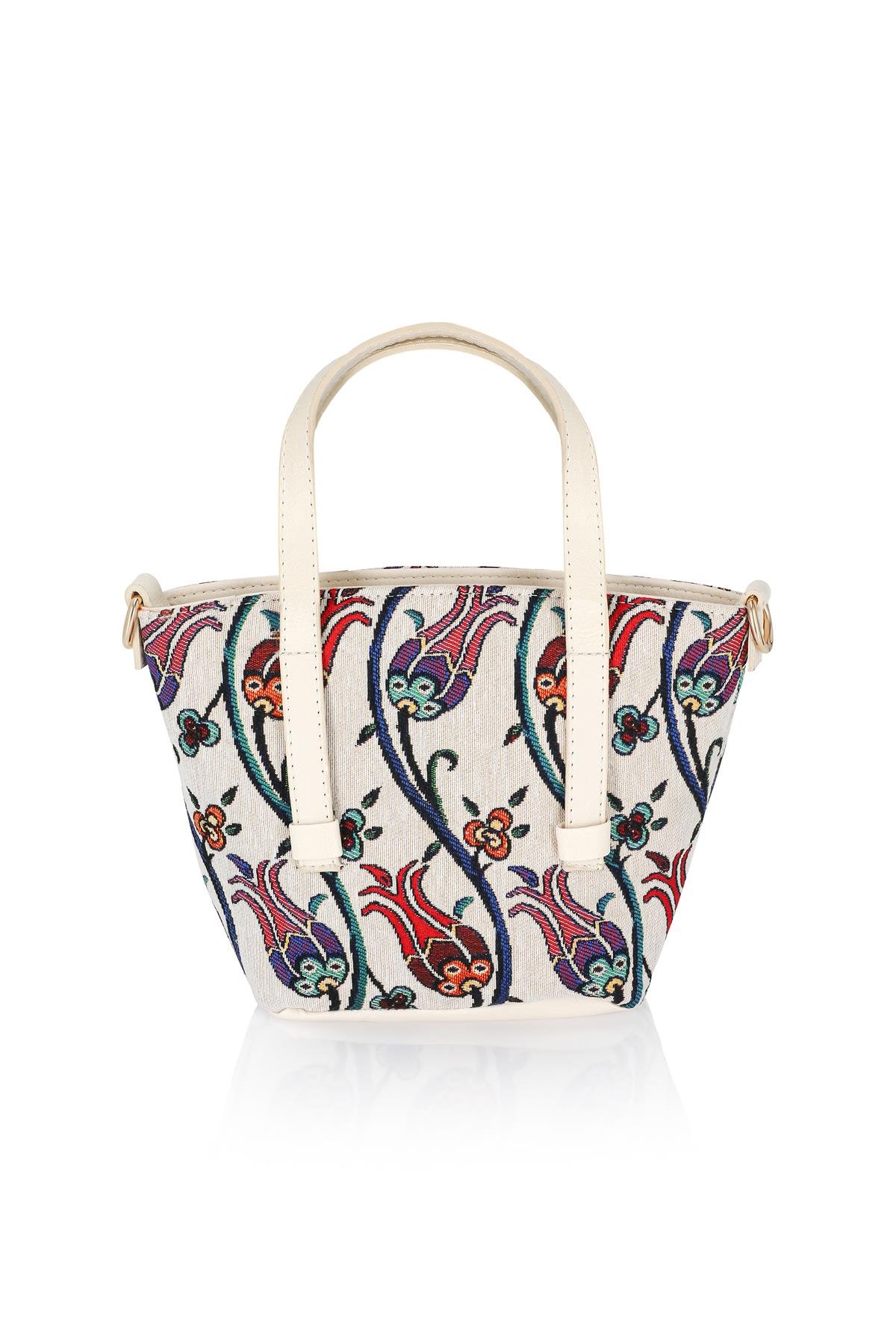 Etnik Desenli Askılı Kadın El Omuz Çanta Mottif İstanbul Otantik Goblen 1002
