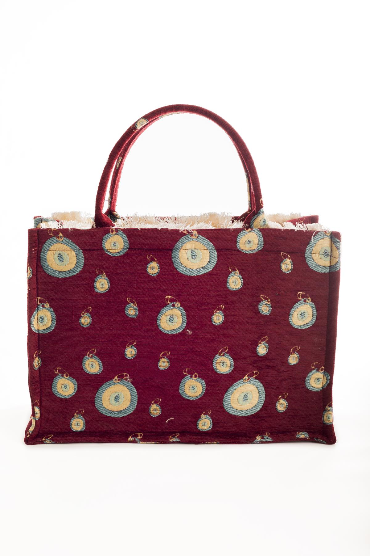 Etnik Desenli Omuz Çanta Askılı Kadın El Çanta Motif Istanbul Otantik Şönil 1083