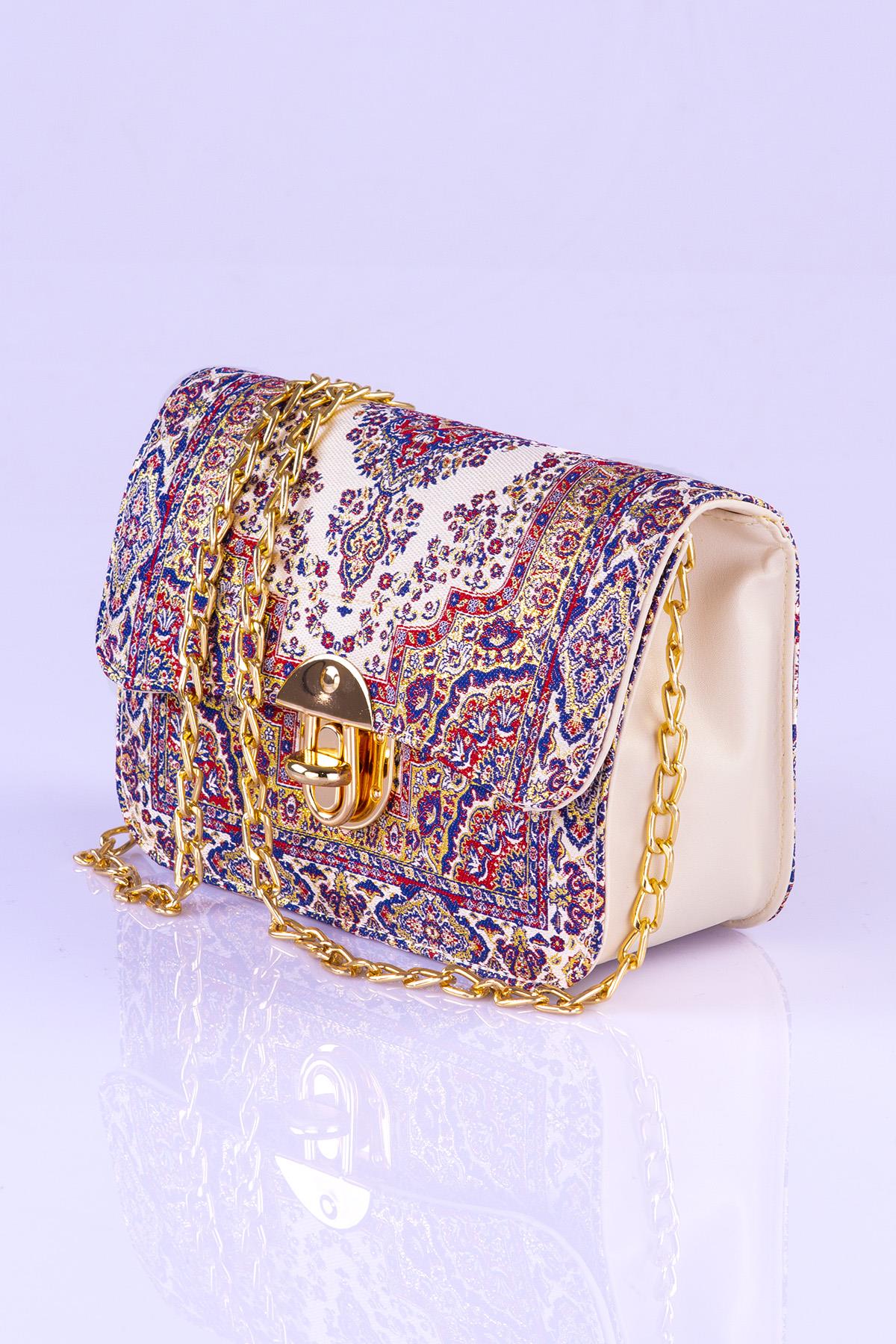 Mottif İstanbul  Otantik Dokuma  Kadın Omuz Çanta 1049.03