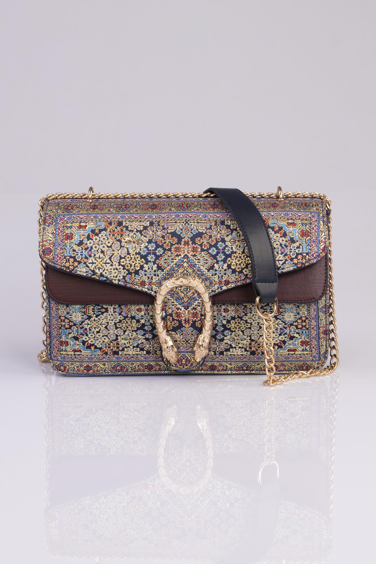 Mottif İstanbul  Otantik Dokuma Kadın Omuz Çanta 1021.18