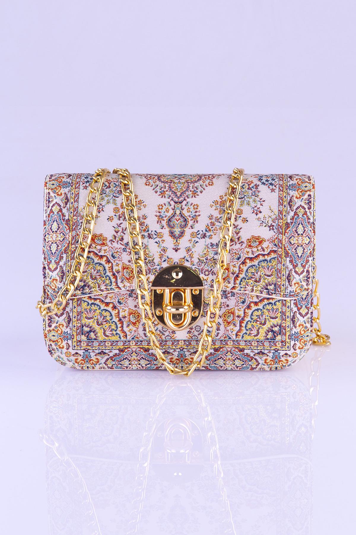 Mottif İstanbul  Otantik Dokuma  Kadın Omuz Çanta 1049.02