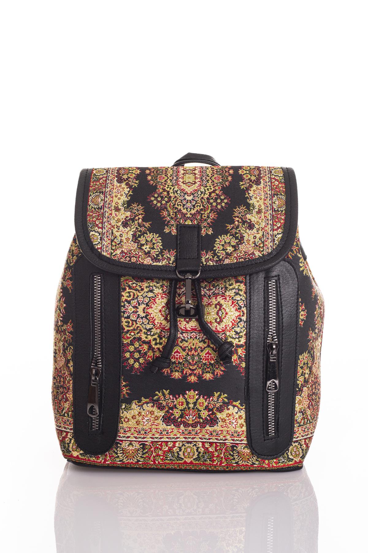 Mottif İstanbul  Otantik Dokuma  Kadın Sırt Çanta 1037.10