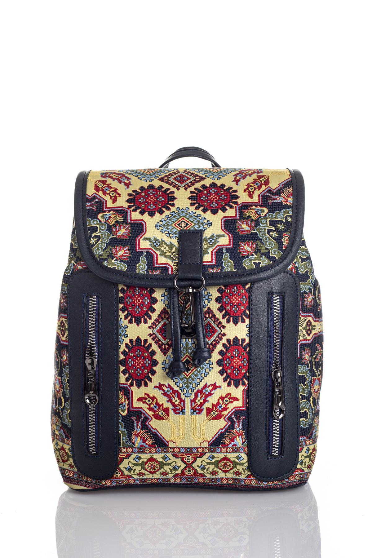 Mottif İstanbul  Otantik Dokuma  Kadın Sırt Çanta 1037.08