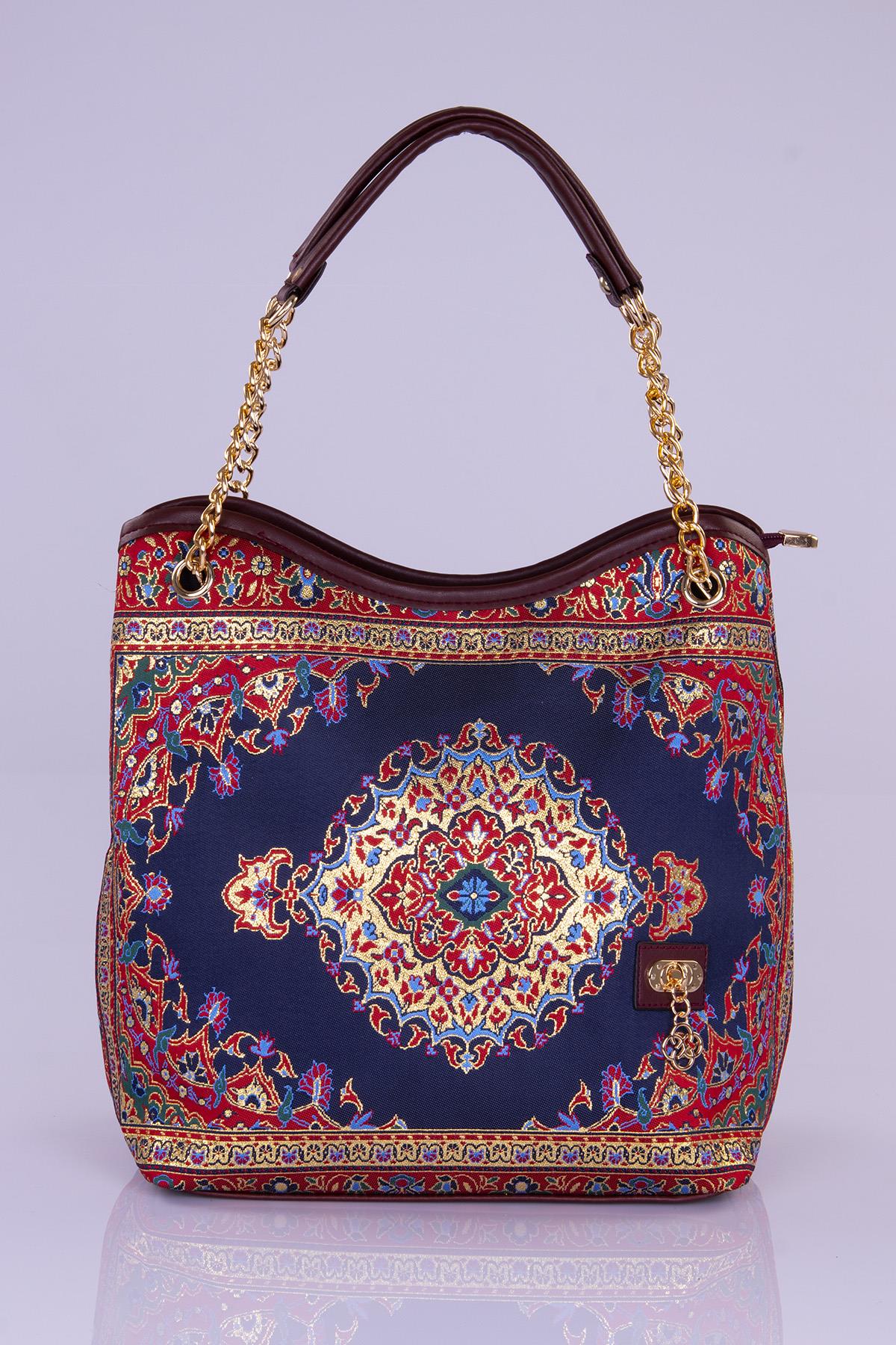 Mottif İstanbul Zincirli  Otantik Dokuma Kadın Omuz Çanta 1024.09