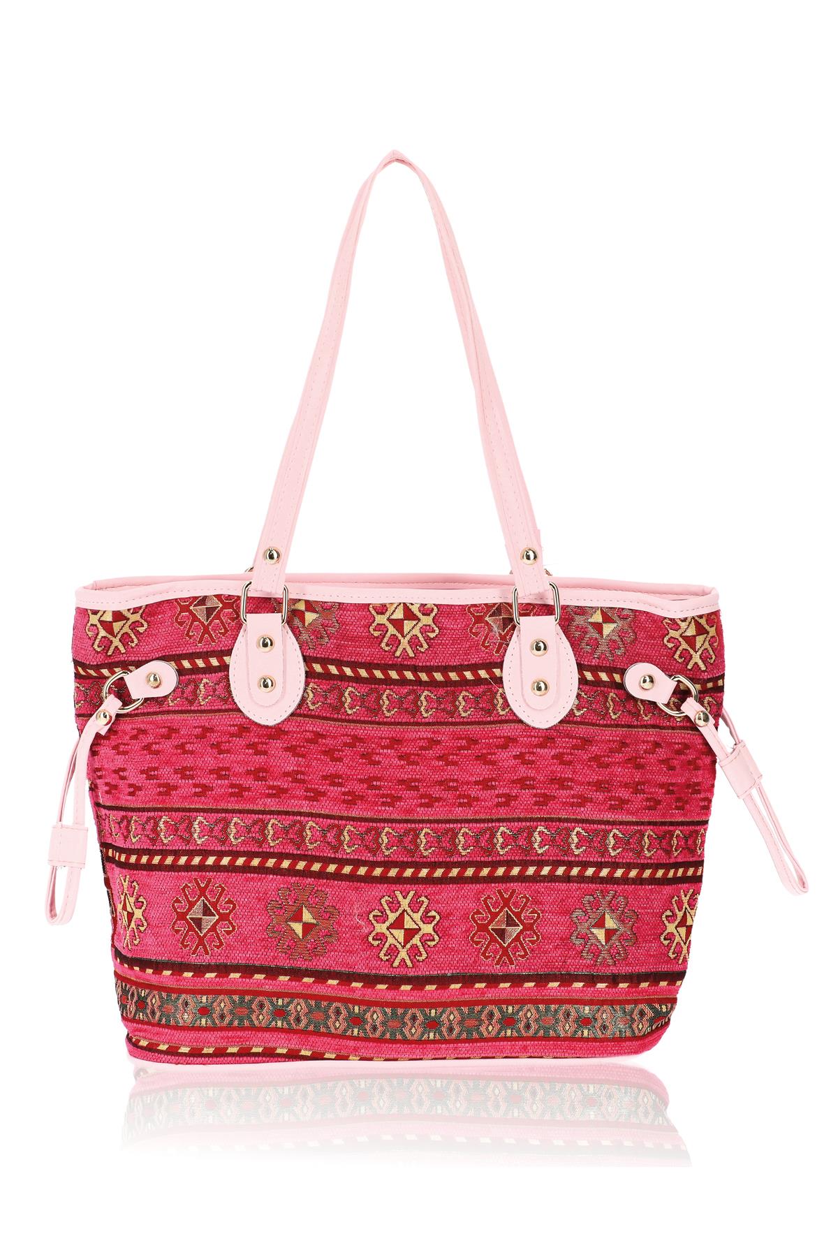 Omuz Çanta Kadın Çanta Motif Istanbul Otantik Şönil 1025