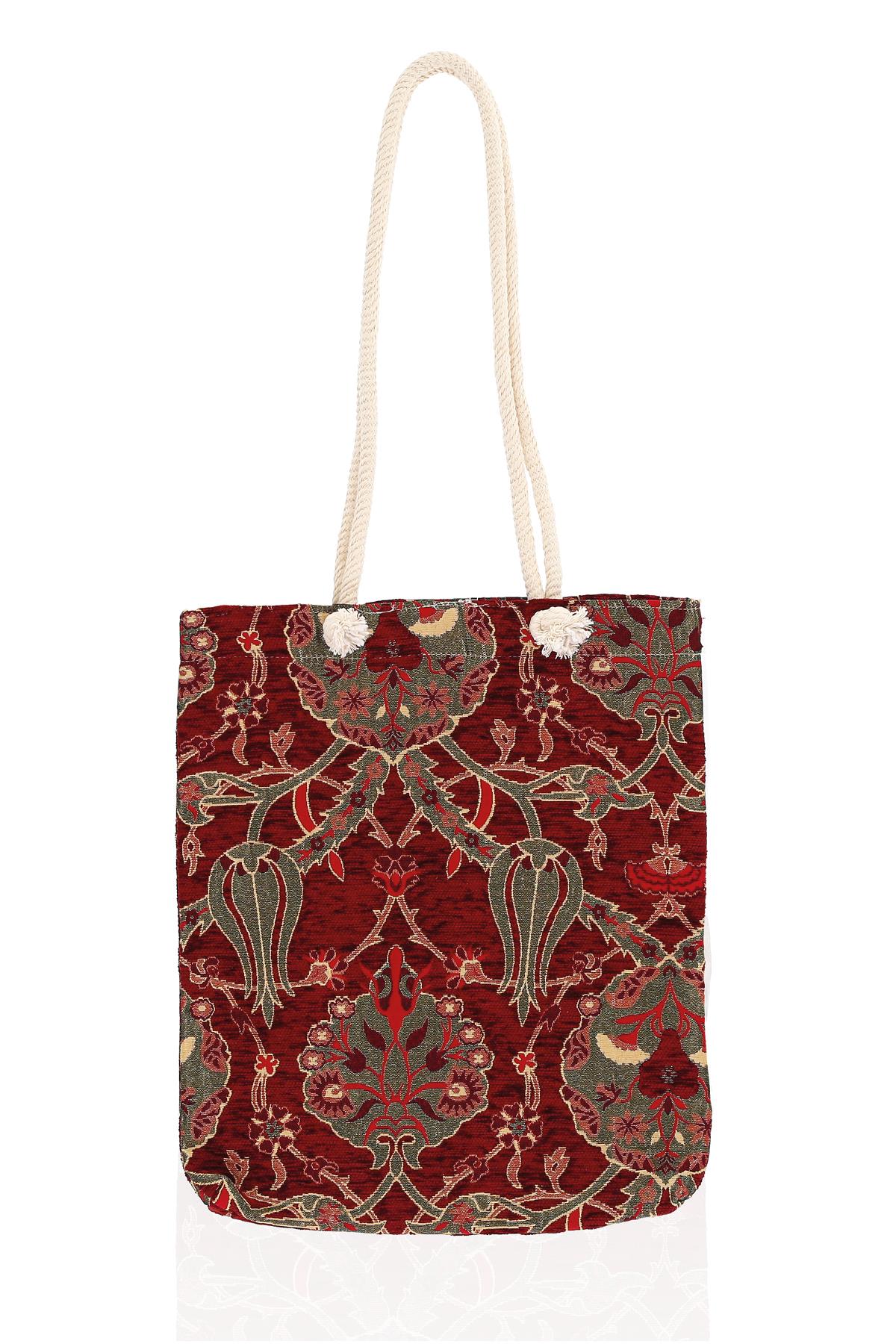 Omuz Çanta Kadın Çanta Motif İstanbul Otantik Şönil Heybe Çanta