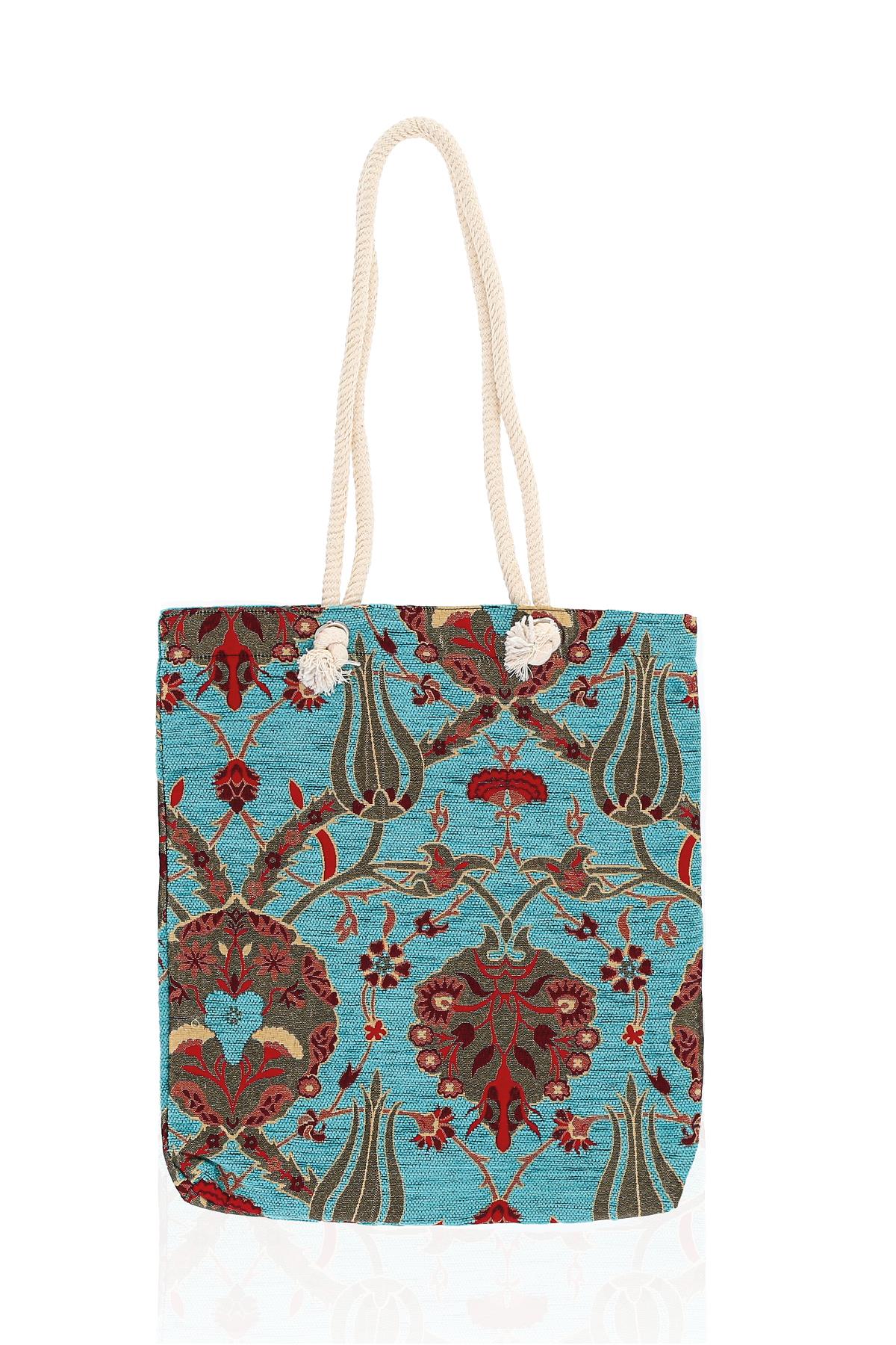 Omuz Çanta Kadın Çanta Motif İstanbul Otantik Şönil Heybe Çanta