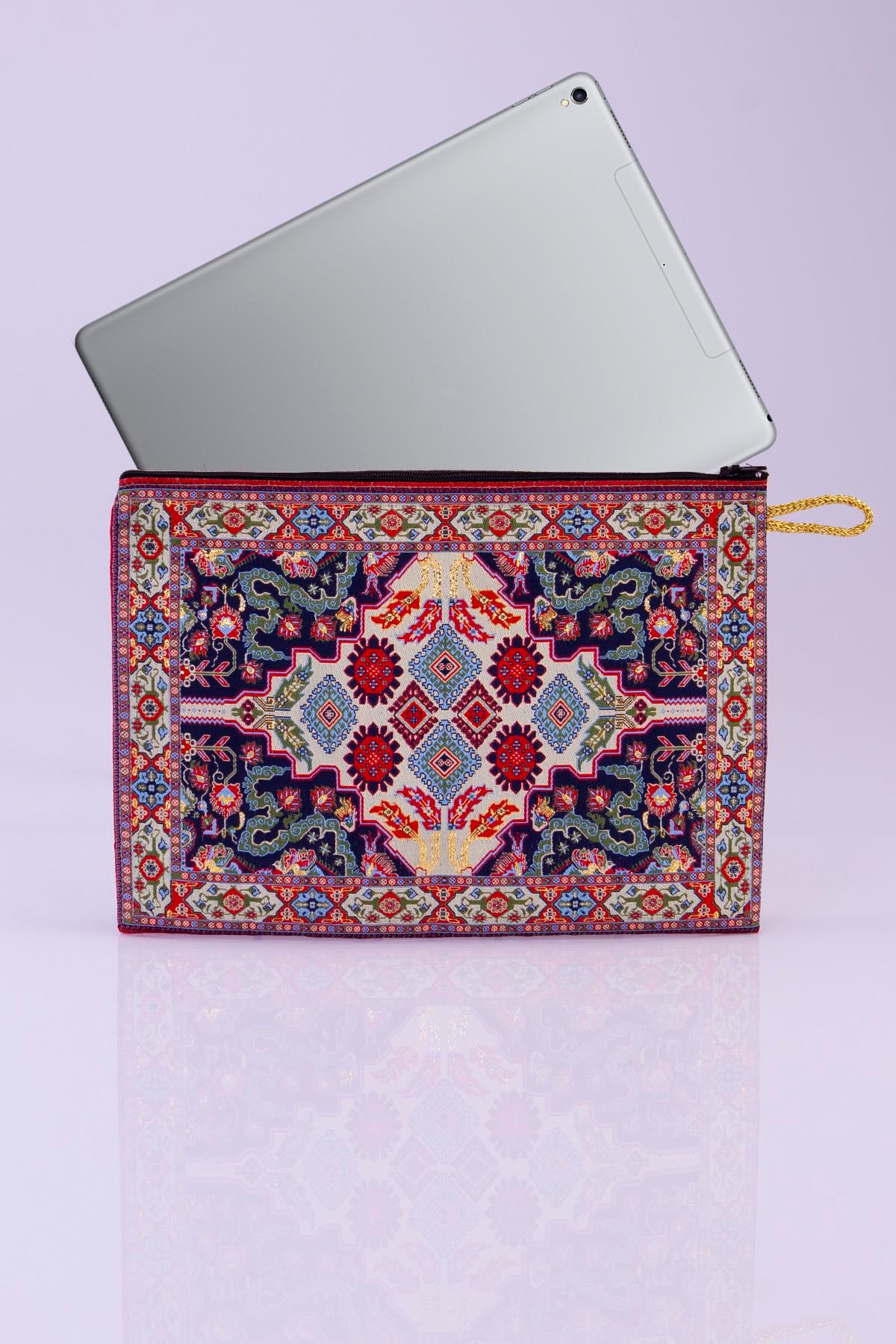 Simli Dokuma Otantik Tablet Kılıf Cüzdan 2700.08
