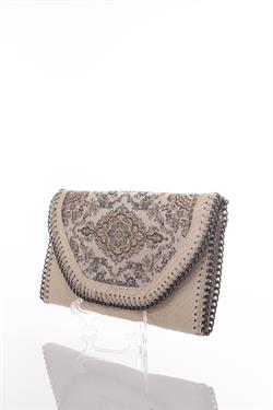 Mottif  İstanbul  Otantik Dokuma Kadın Portföy Clutch Çanta 1007.02