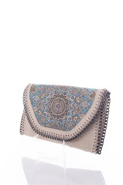 Mottif  İstanbul  Otantik Dokuma Kadın Portföy Clutch Çanta 1007.05