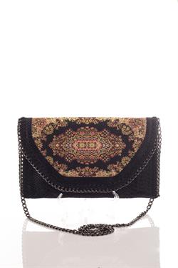 Mottif  İstanbul  Otantik Dokuma Kadın Portföy Clutch Çanta 1007.10