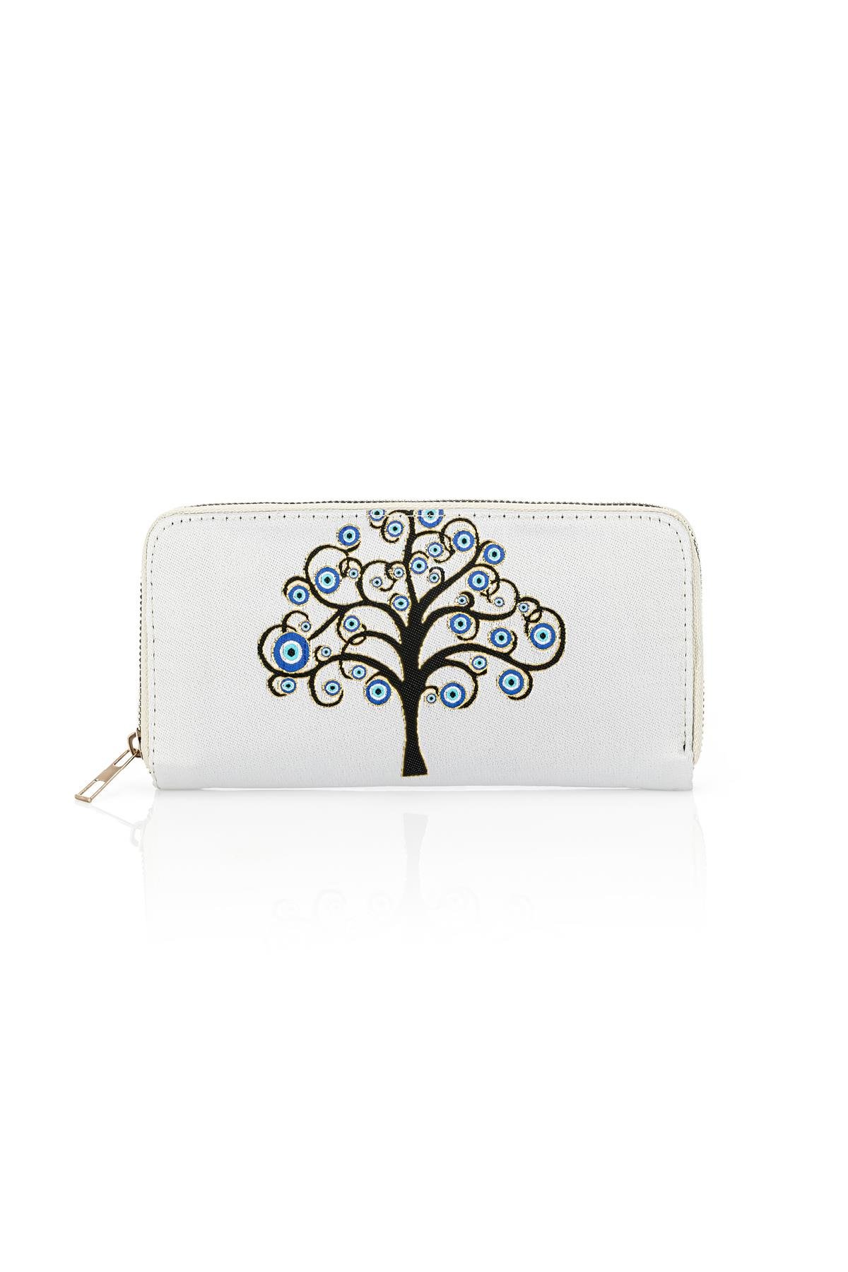 Dokuma Nazar Desenli Otantik Cüzdan Mottif İstanbul 1503