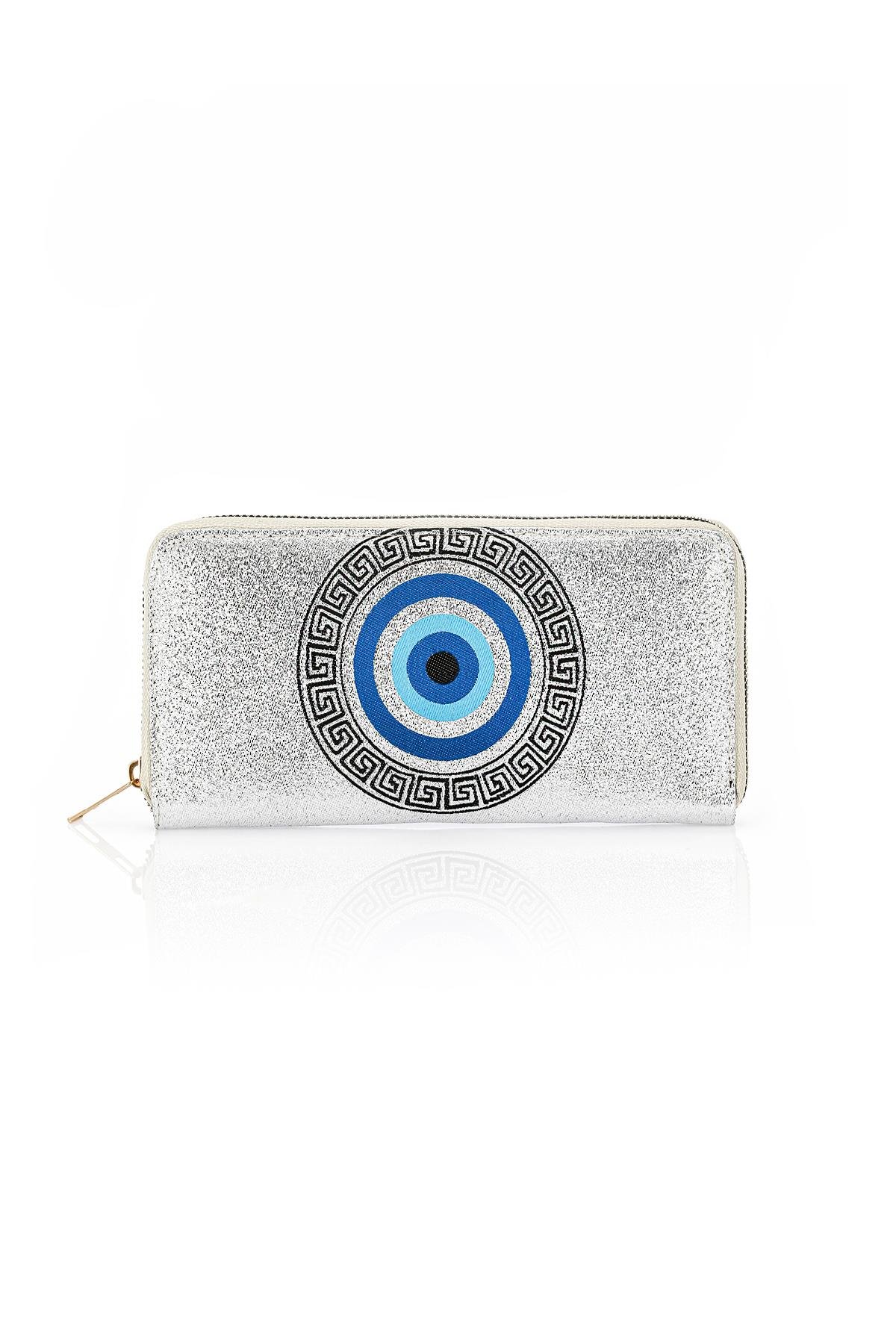 Dokuma Nazar Desenli Otantik Cüzdan Mottif İstanbul 1503