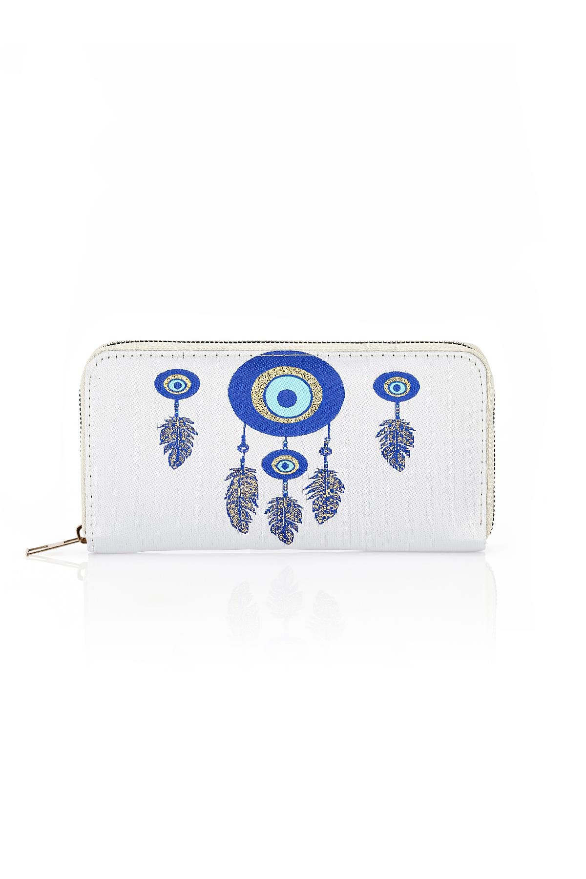 Dokuma Nazar Desenli Otantik Cüzdan Mottif İstanbul 1503