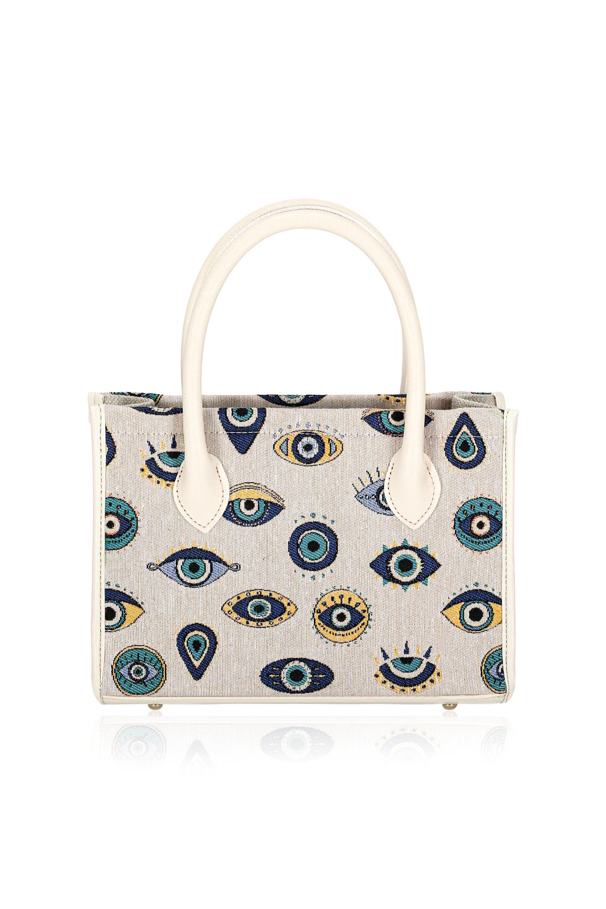 Etnik Desenli Kadın El Omuz Çanta Mottif İstanbul Otantik Goblen 1003