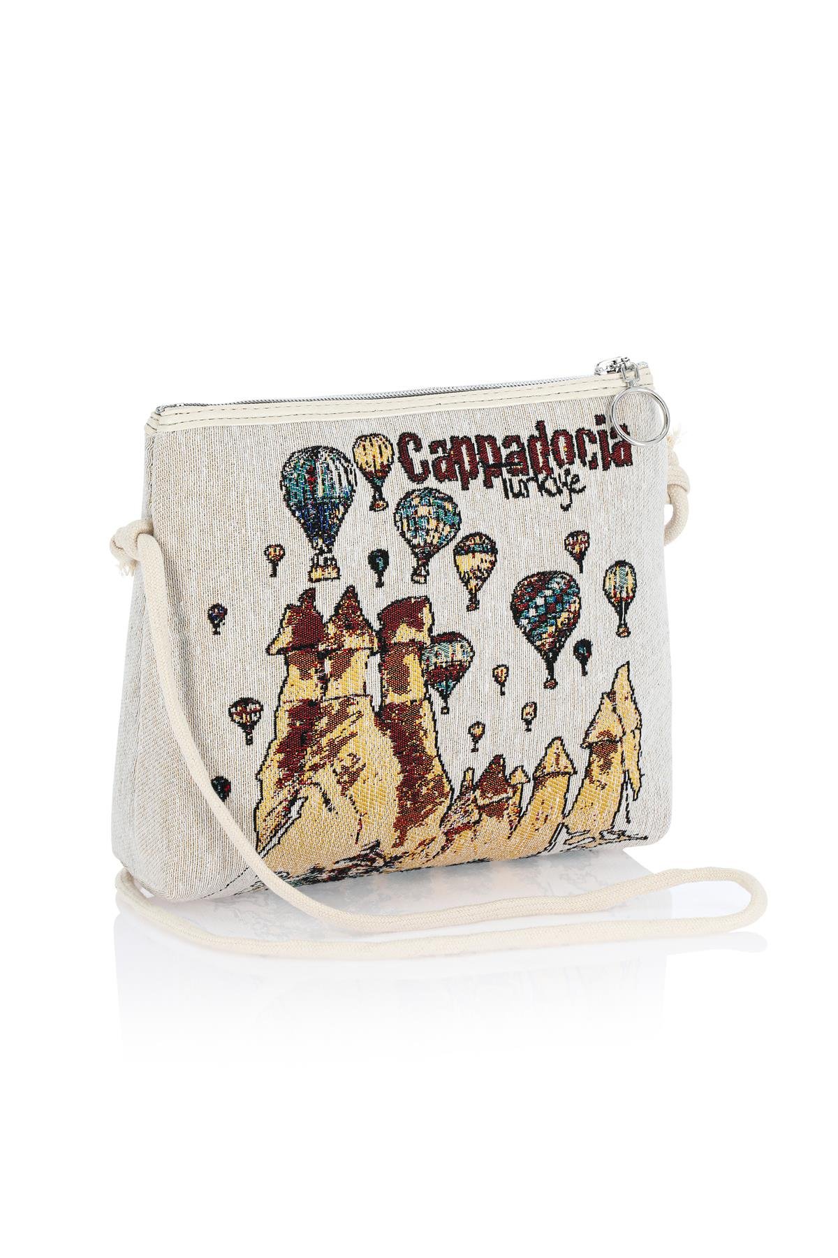 Etnik Desenli Kadın Sırt El Omuz Çanta Mottif İstanbul Otantik Goblen 1051