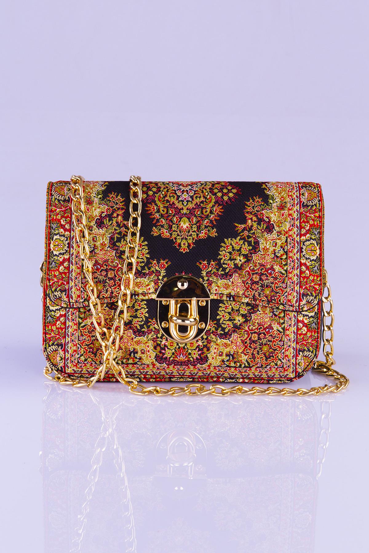 Mottif İstanbul  Otantik Dokuma  Kadın Omuz Çanta 1049.10