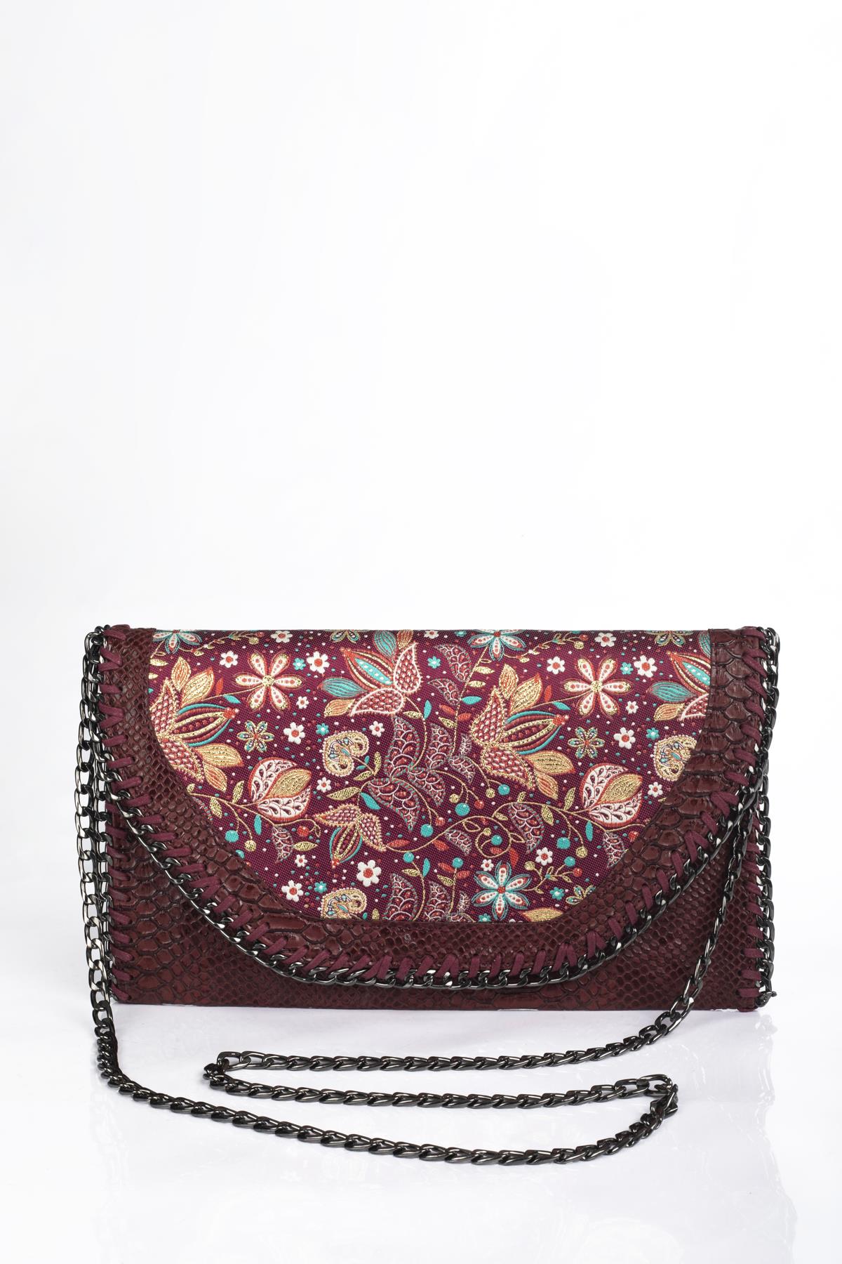 Mottif  İstanbul  Otantik Dokuma Kadın Portföy Clutch Çanta 1007.21