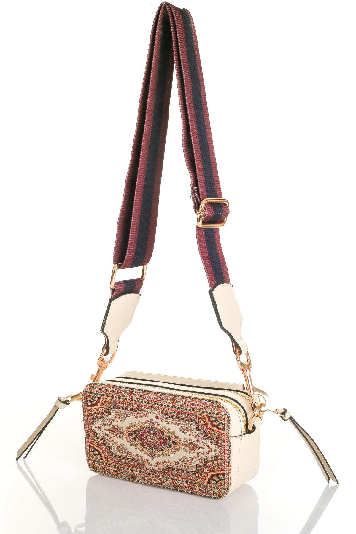 Mottif  İstanbul  Otantik Dokuma Kadın Postacı Çanta 1070.03