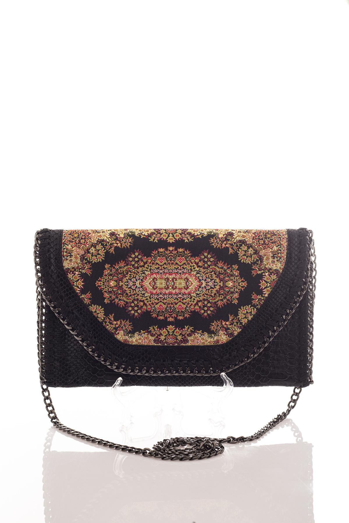 Mottif  İstanbul  Otantik Dokuma Kadın Portföy Clutch Çanta 1007.10
