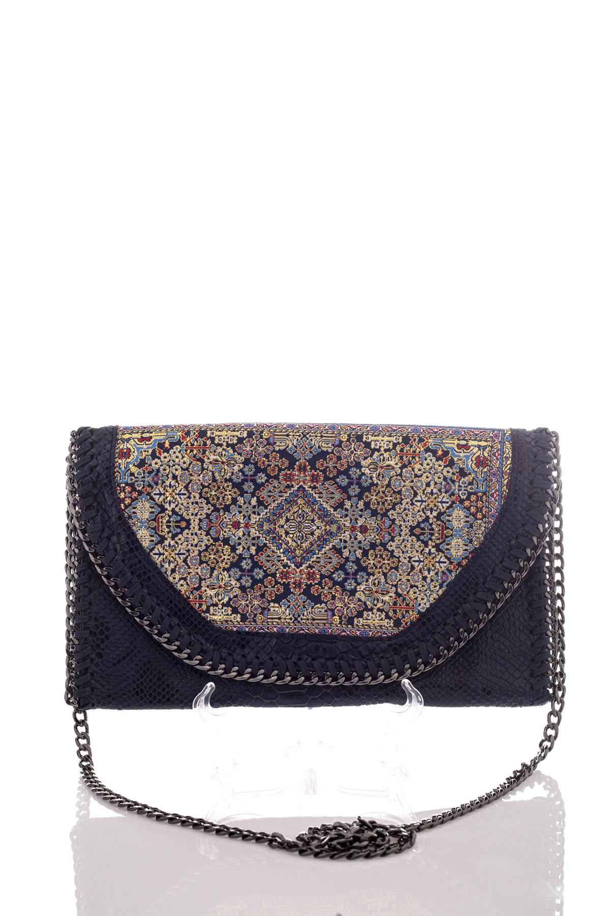 Mottif  İstanbul  Otantik Dokuma Kadın Portföy Clutch Çanta 1007.18