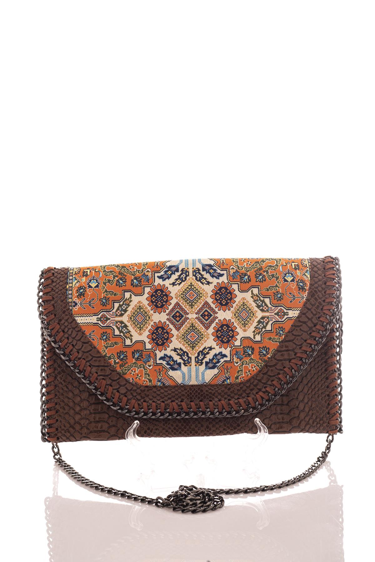 Mottif  İstanbul  Otantik Dokuma Kadın Portföy Clutch Çanta 1007.14