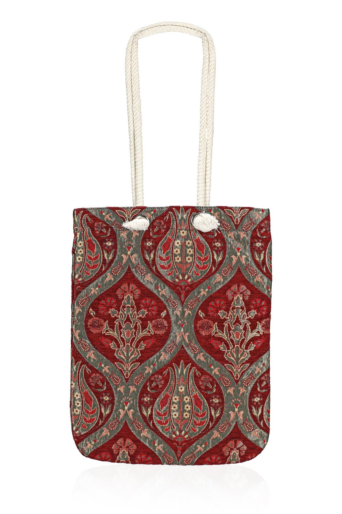 Omuz Çanta Kadın Çanta Motif İstanbul Otantik Şönil Heybe Çanta