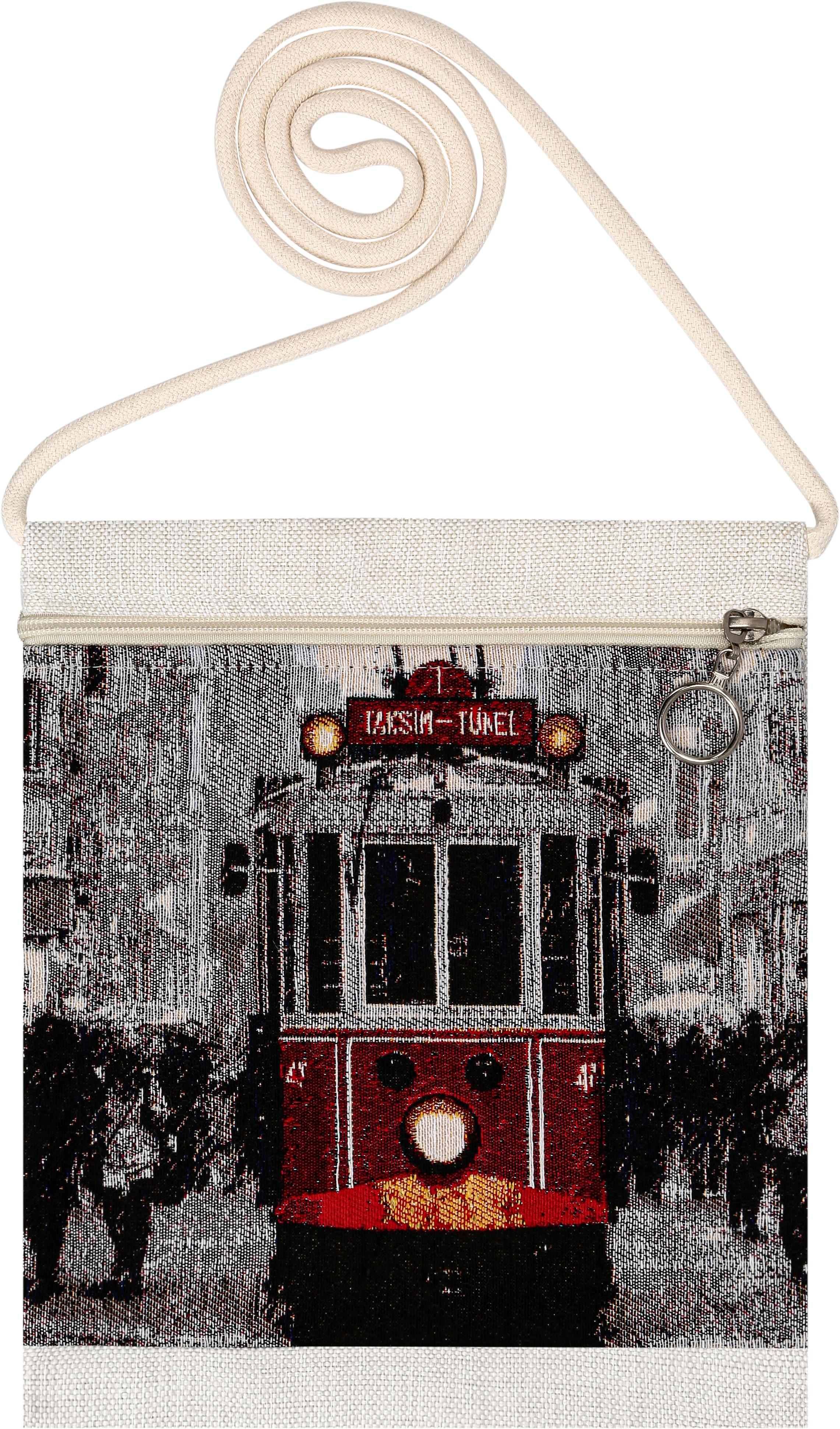 Örme Askılı Kadın El Omuz Çanta Mottif İstanbul Otantik Goblen Heybe