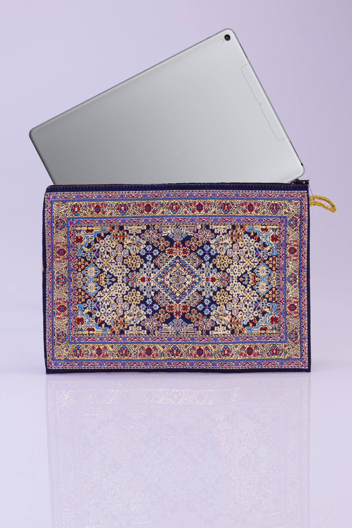 Simli Dokuma Otantik Tablet Kılıf Cüzdan 2700.18