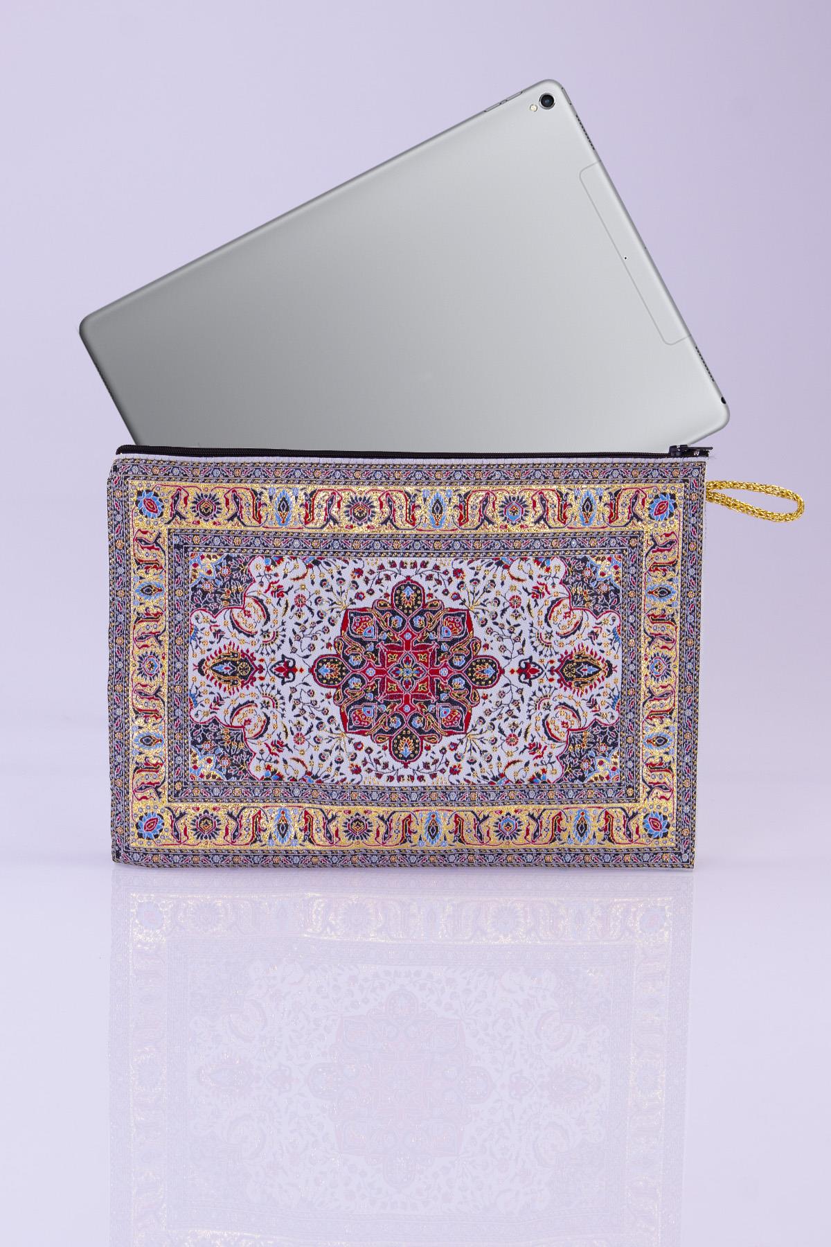 Simli Dokuma Otantik Tablet Kılıf Cüzdan 2700.11