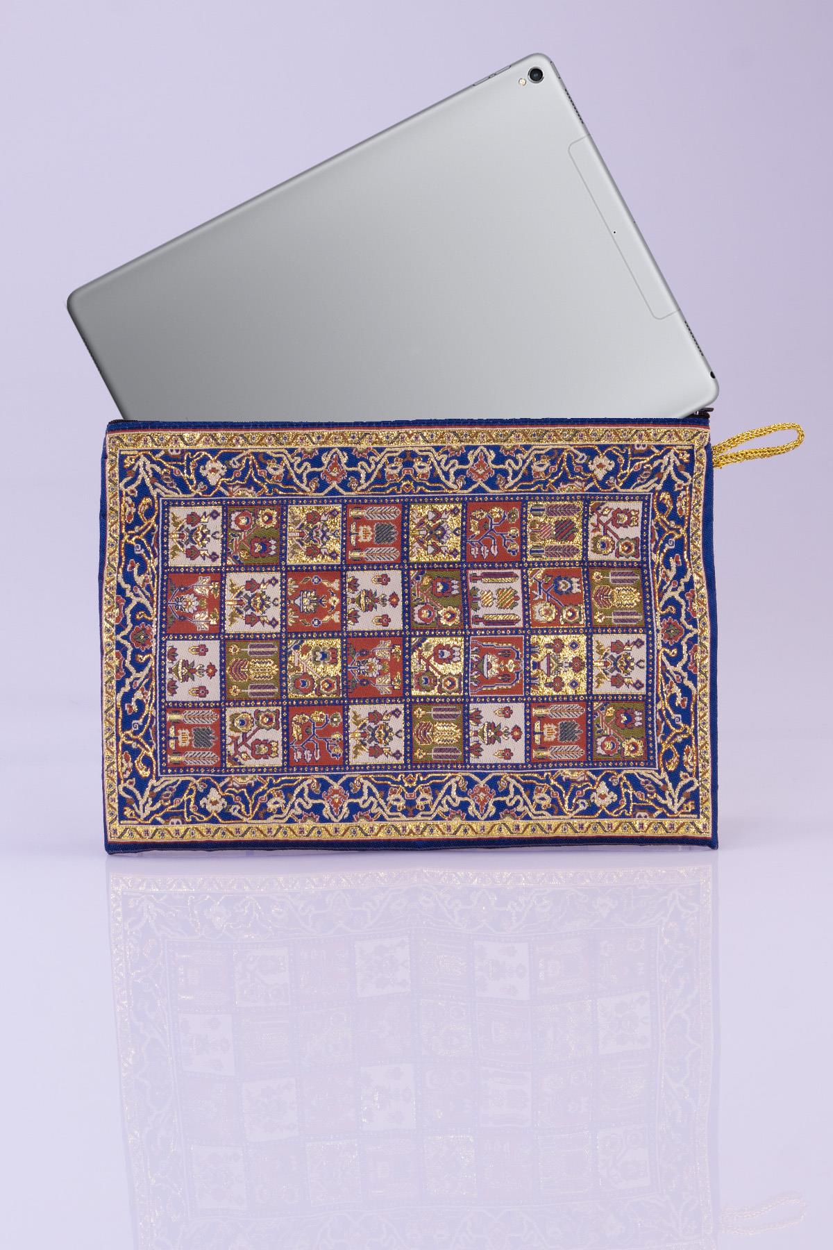 Simli Dokuma Otantik Tablet Kılıf Cüzdan 2700.22