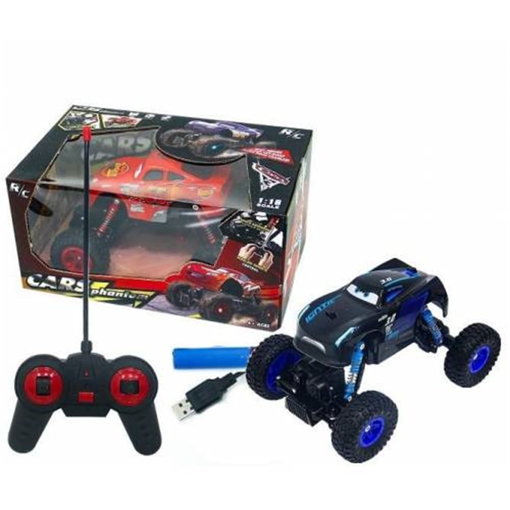 1:16 Uzaktan Kumandalı Cars Arazi Aracı Yaylı Tekerlek