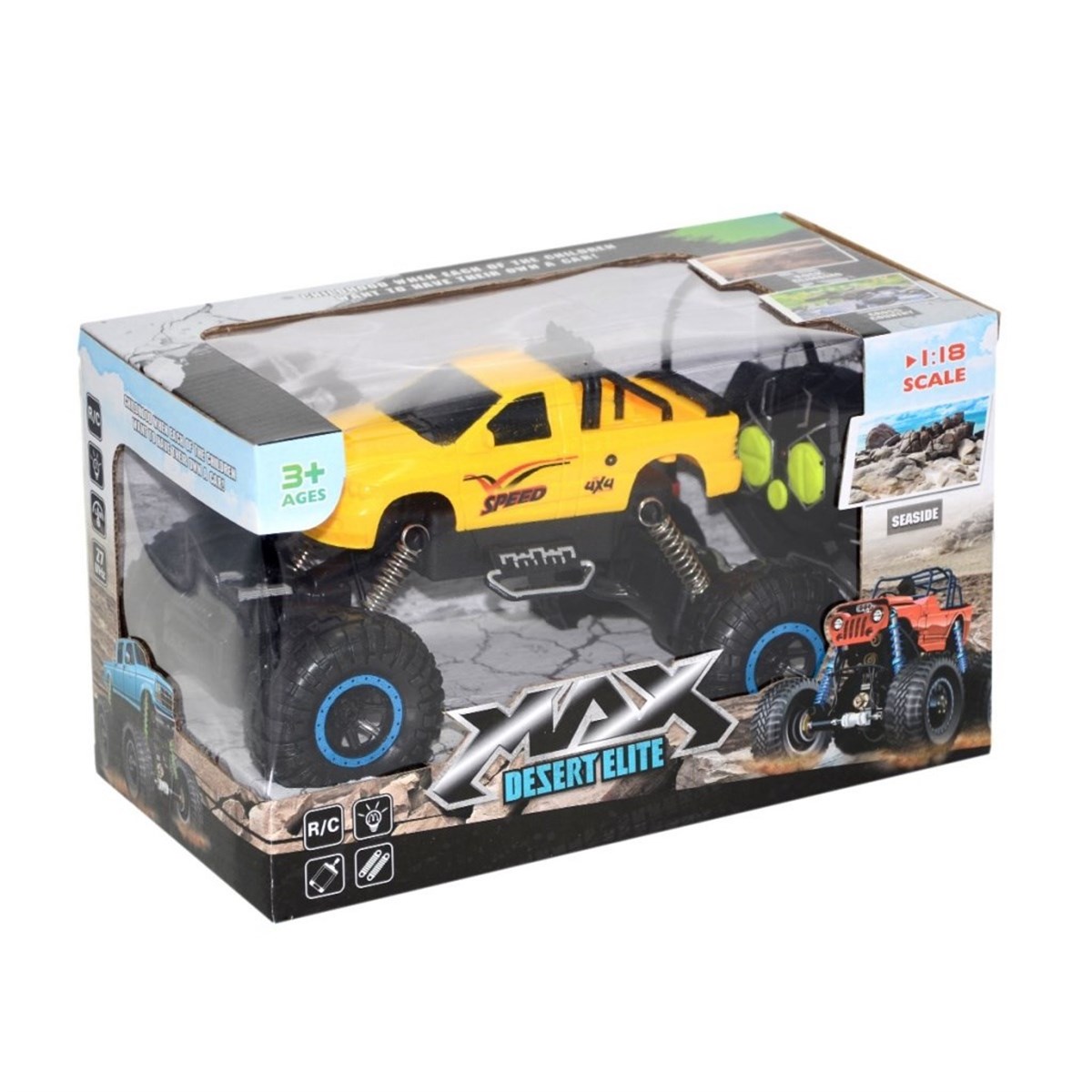 1:18 Desert Elite Kumandalı Şarjlı Jeep Full Fonksiyonlu 