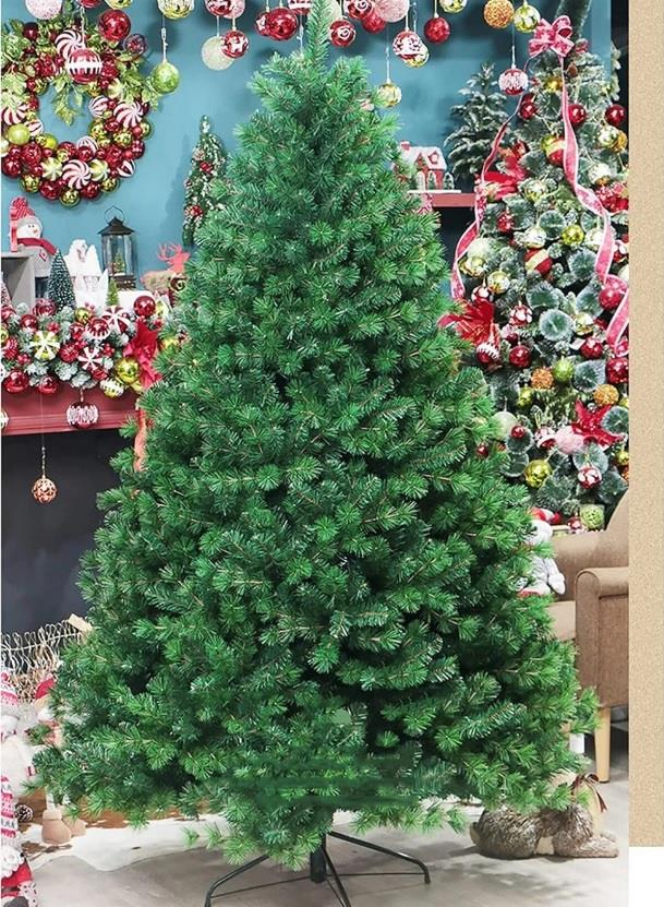 250 Cm Yılbaşı Ağacı 1650 Gür Dallı Metal Gövde Metal Ayak Noel Ağacı Yılbaşı Çam Ağacı
