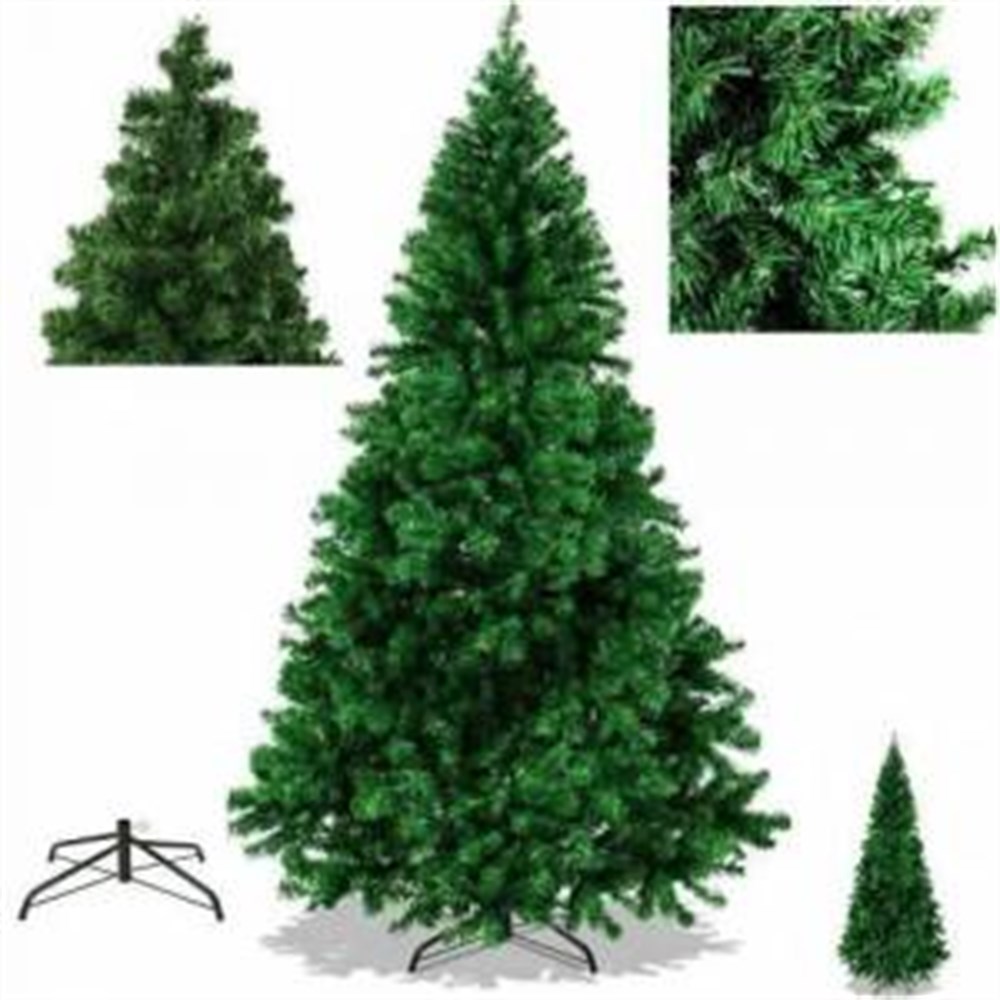 300 Cm Yılbaşı Ağacı 1800 Gür Dallı Metal Gövde Metal Ayak