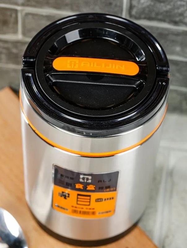 3lü Paslanmaz Çelik Yemek Termosu Sefer Tası 1,8 Litre 3 Katlı Yemek Kabı