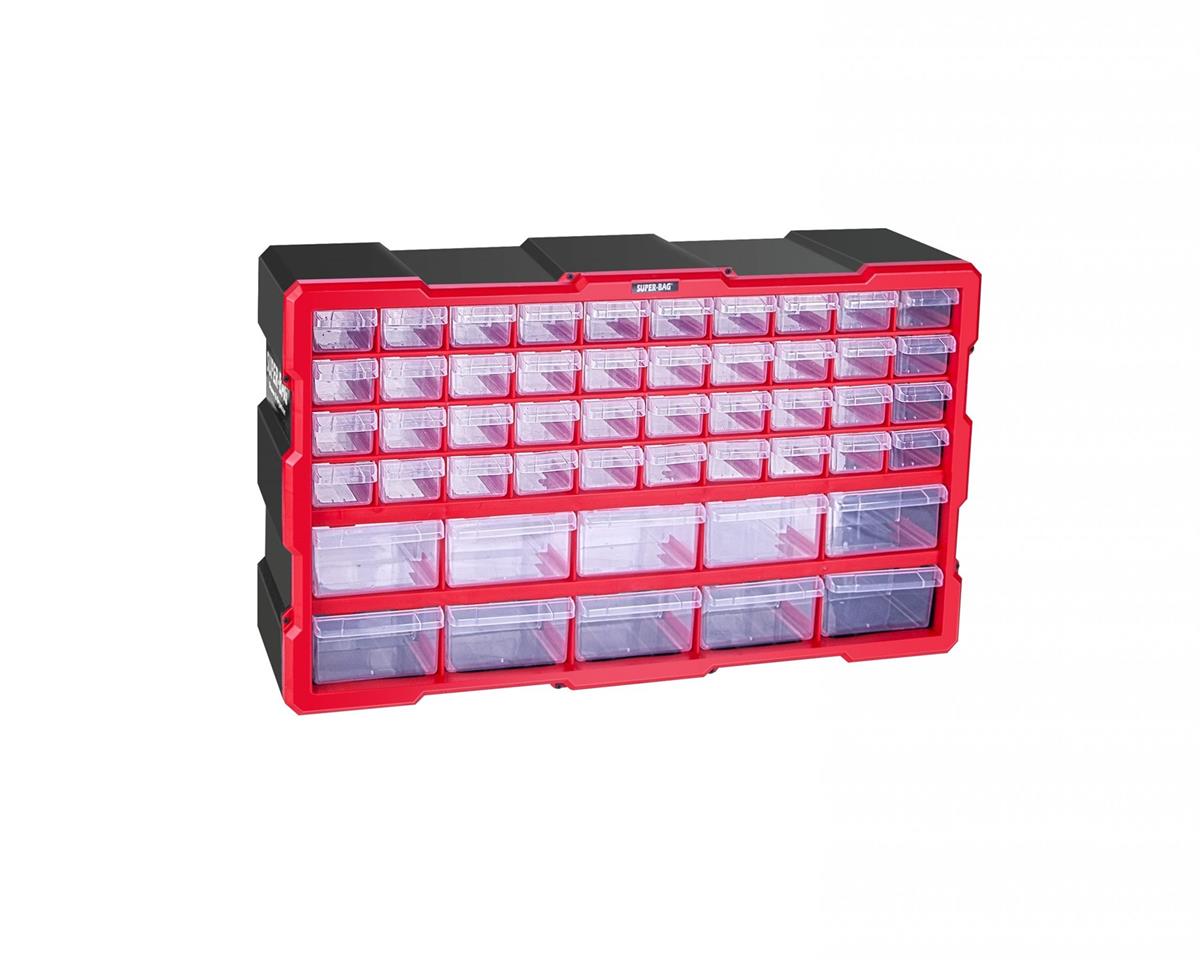 50 Bölmeli Monoblok Çekmeceli Organizer Mega Boy 6016
