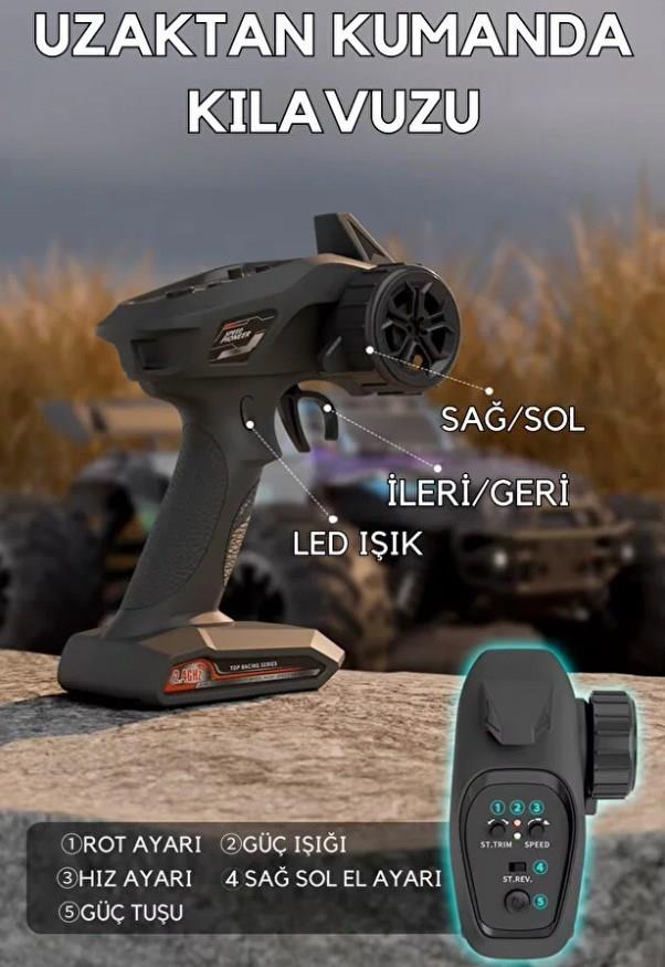 50 Km Hız Yapan Elektrikli Araba Uzaktan Kumandalı 4X4 Arazi Aracı Off-road Araba