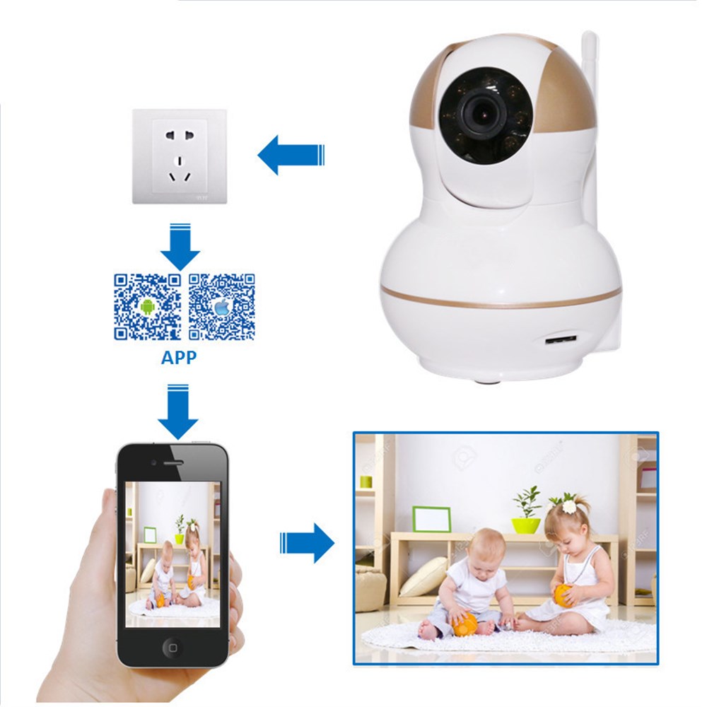 AngelEye KS-512 Full HD Wifi Ev ve Bebek iP Kamera 4in1 Full Set