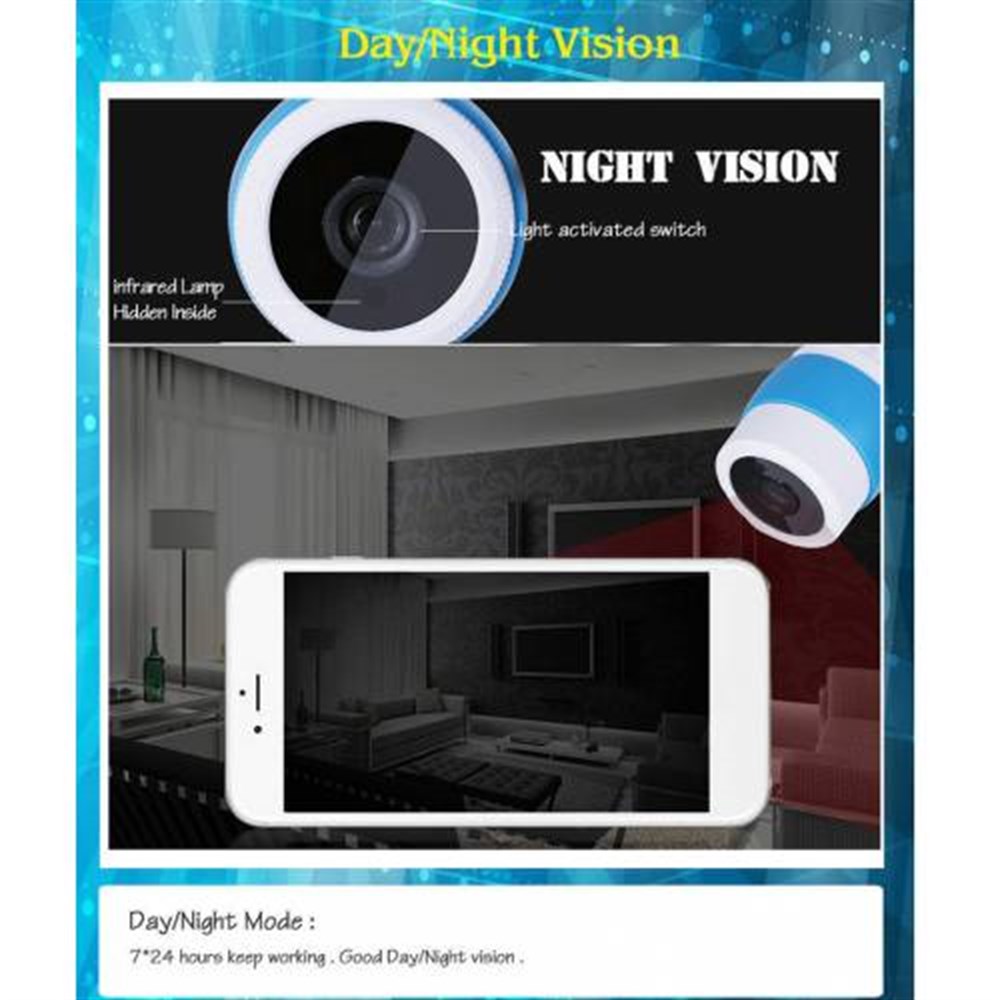 AngelEye KS-513 SD Slot HD Gece Görüşlü Çift Antenli Kablosuz IP Kamera