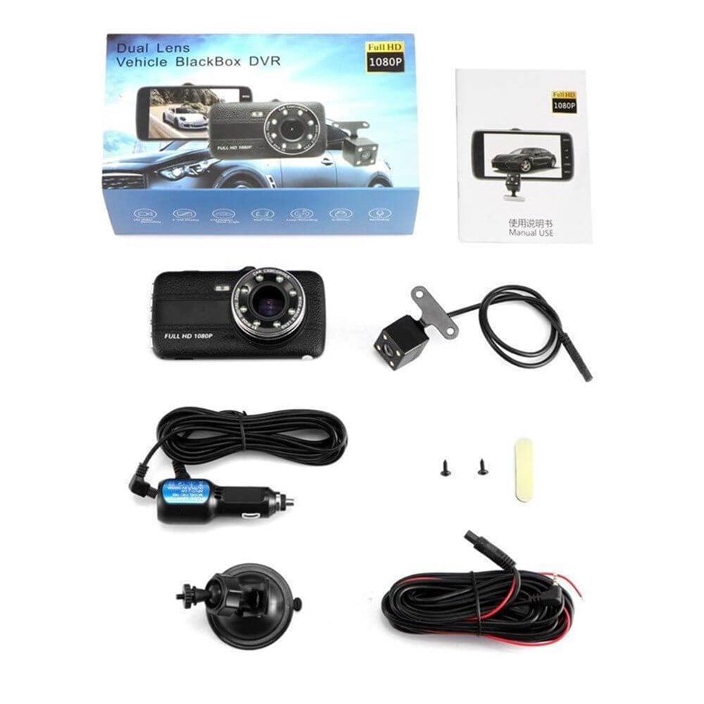 AngelEye KS-521 Dual Lens 4 1080P Araç Video Kaydedici Araç Kamera