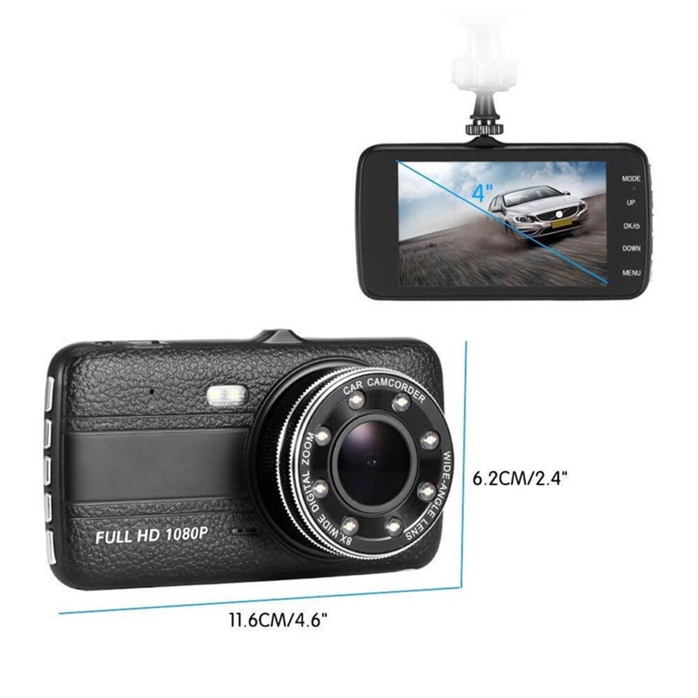 AngelEye KS-521 Dual Lens 4 1080P Araç Video Kaydedici Araç Kamera