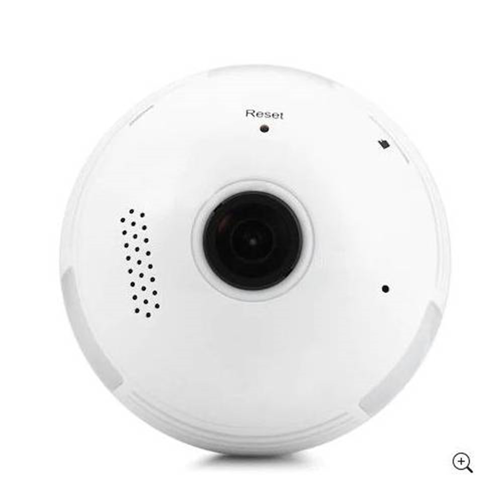 AngelEye KS-606 Panoromik Wifi Ampul Kamera Bebek Bakıcı Kamerası Cepten Takip