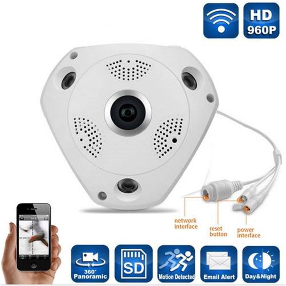 AngelEye KS-607 Panoramik Balık Gözü 360 Derece HD Tavan Tipi Kablosuz IP Kamera