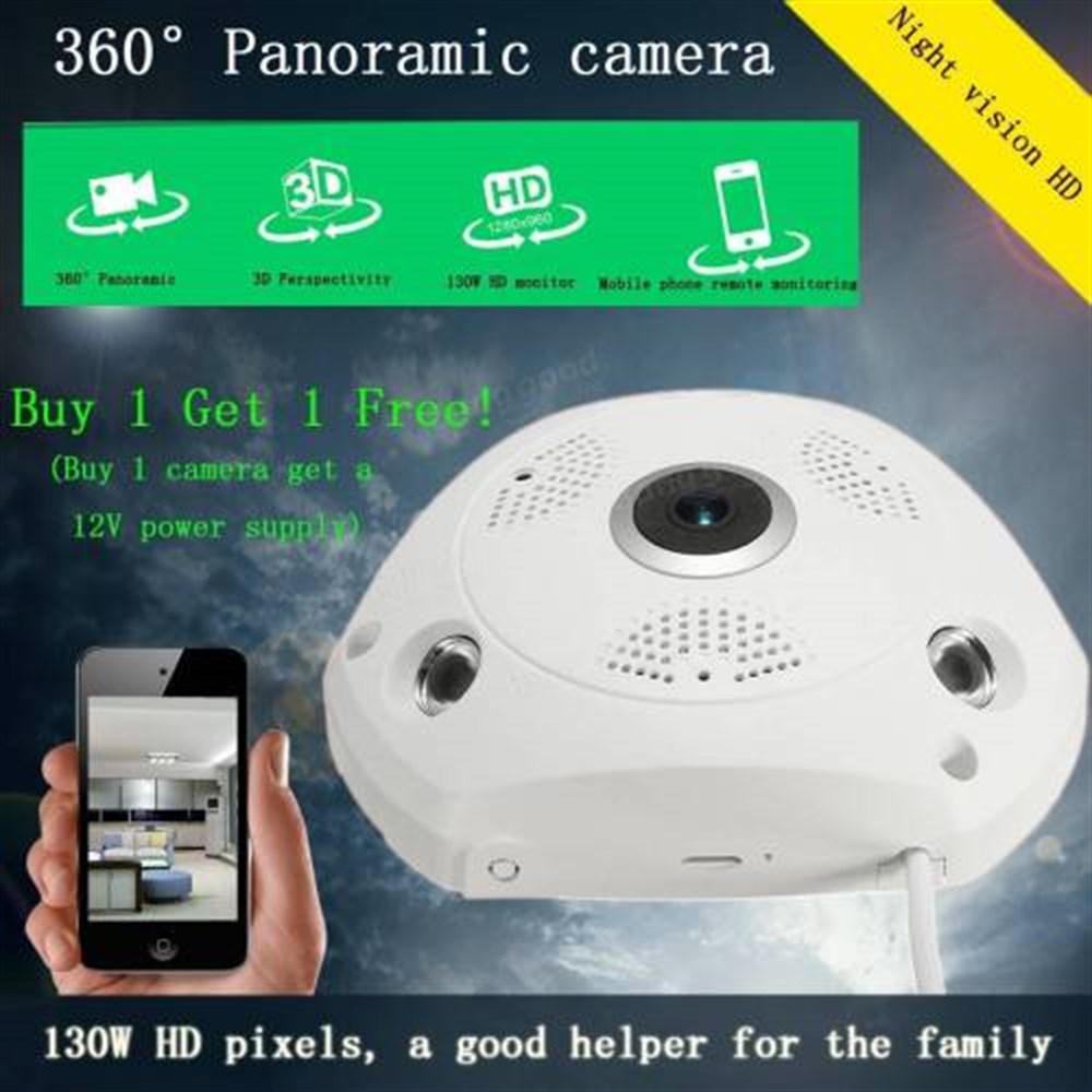 AngelEye KS-607 Panoramik Balık Gözü 360 Derece HD Tavan Tipi Kablosuz IP Kamera