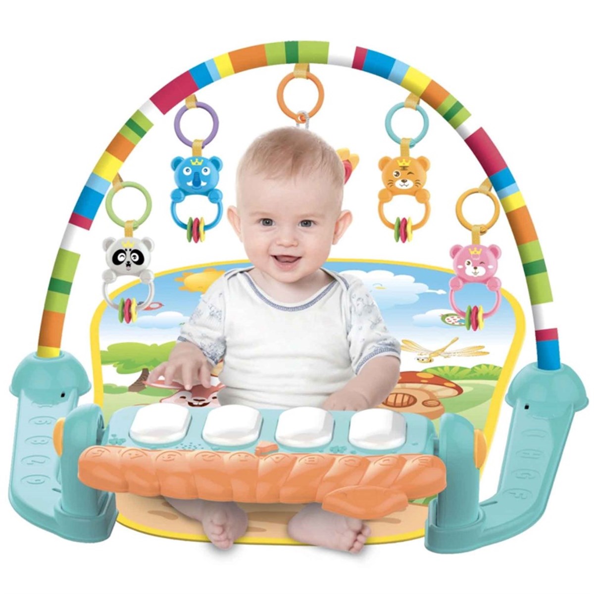 Babycim Mantar Piyanolu Bebek Oyun Halısı