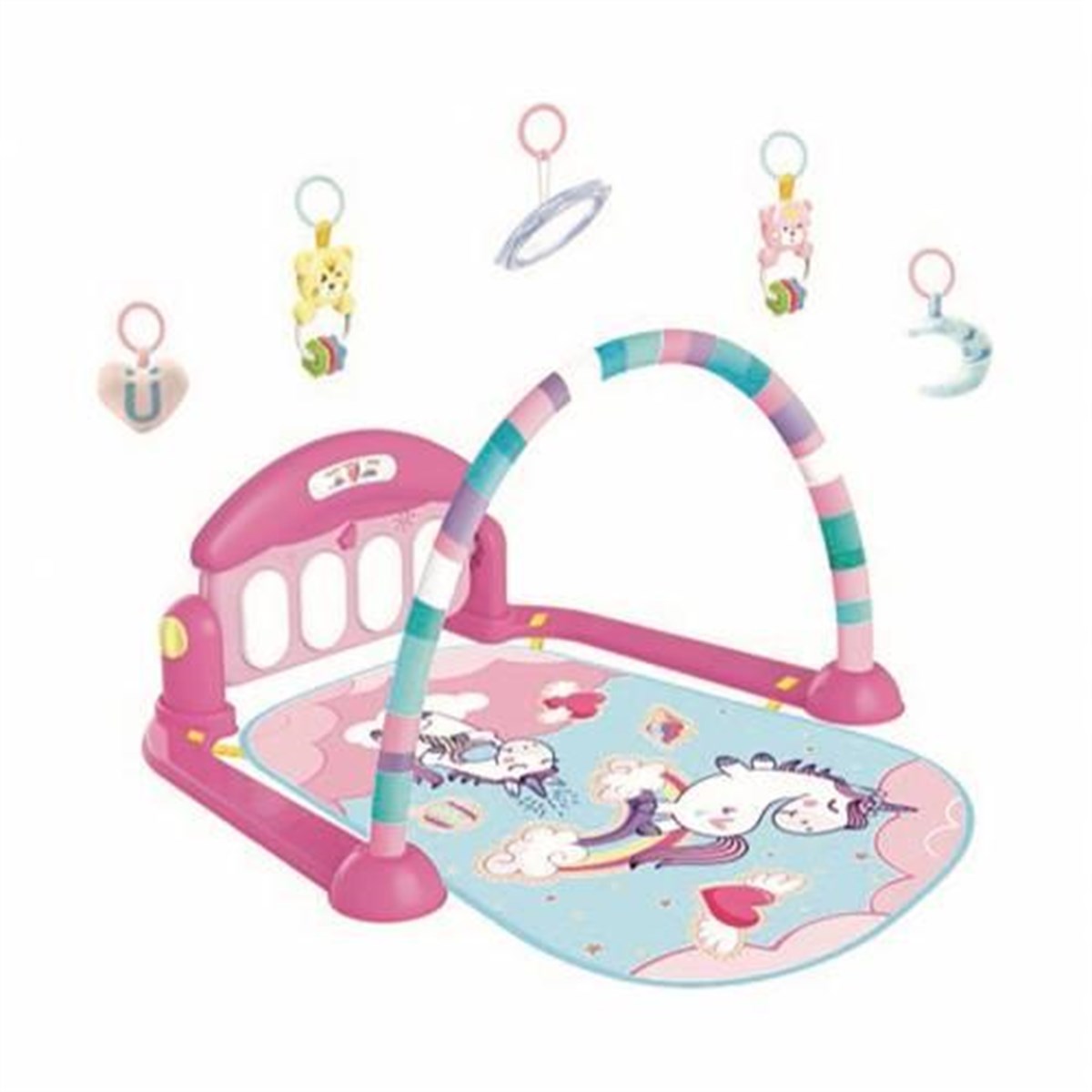 Babycim Piyanolu Unicorn Oyun Halısı